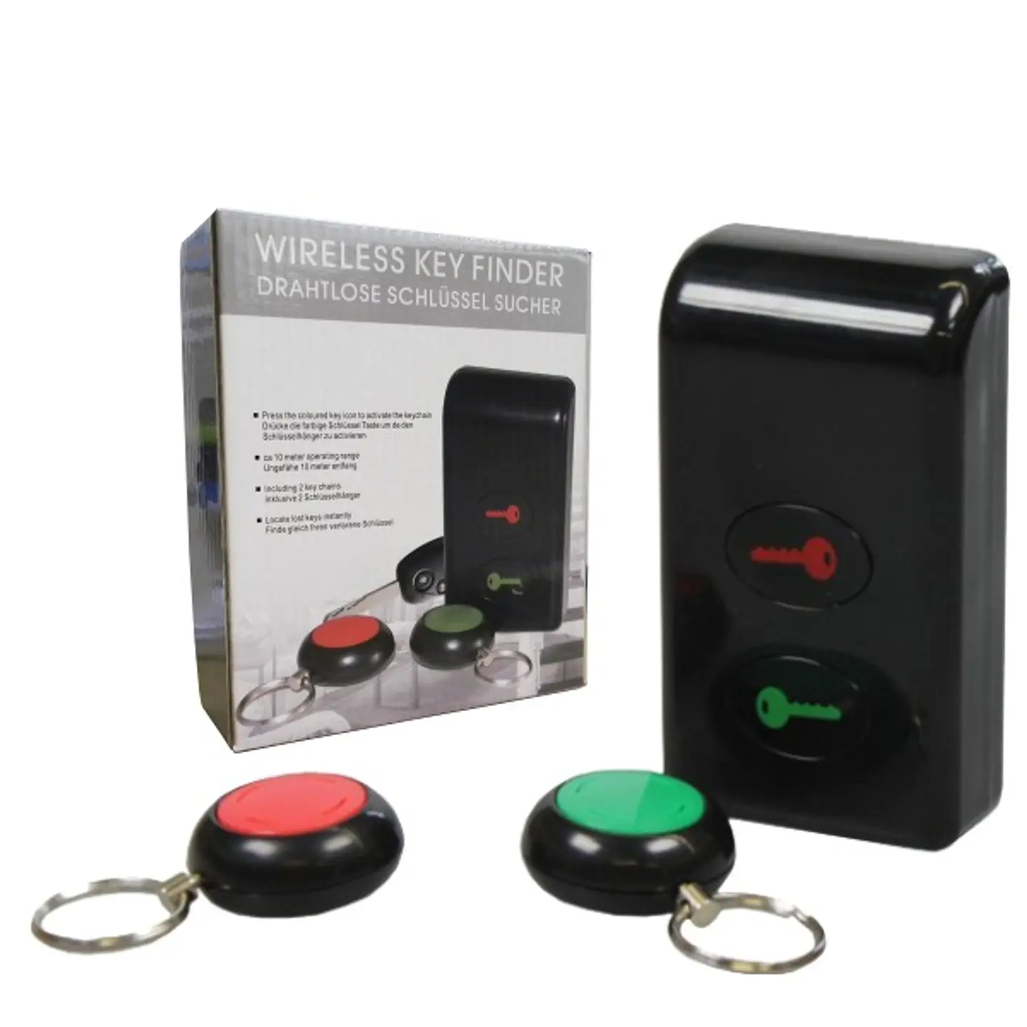 CONJUNTO DE 2 PORTA-CHAVES E RECEPTOR C/DETECTOR 1