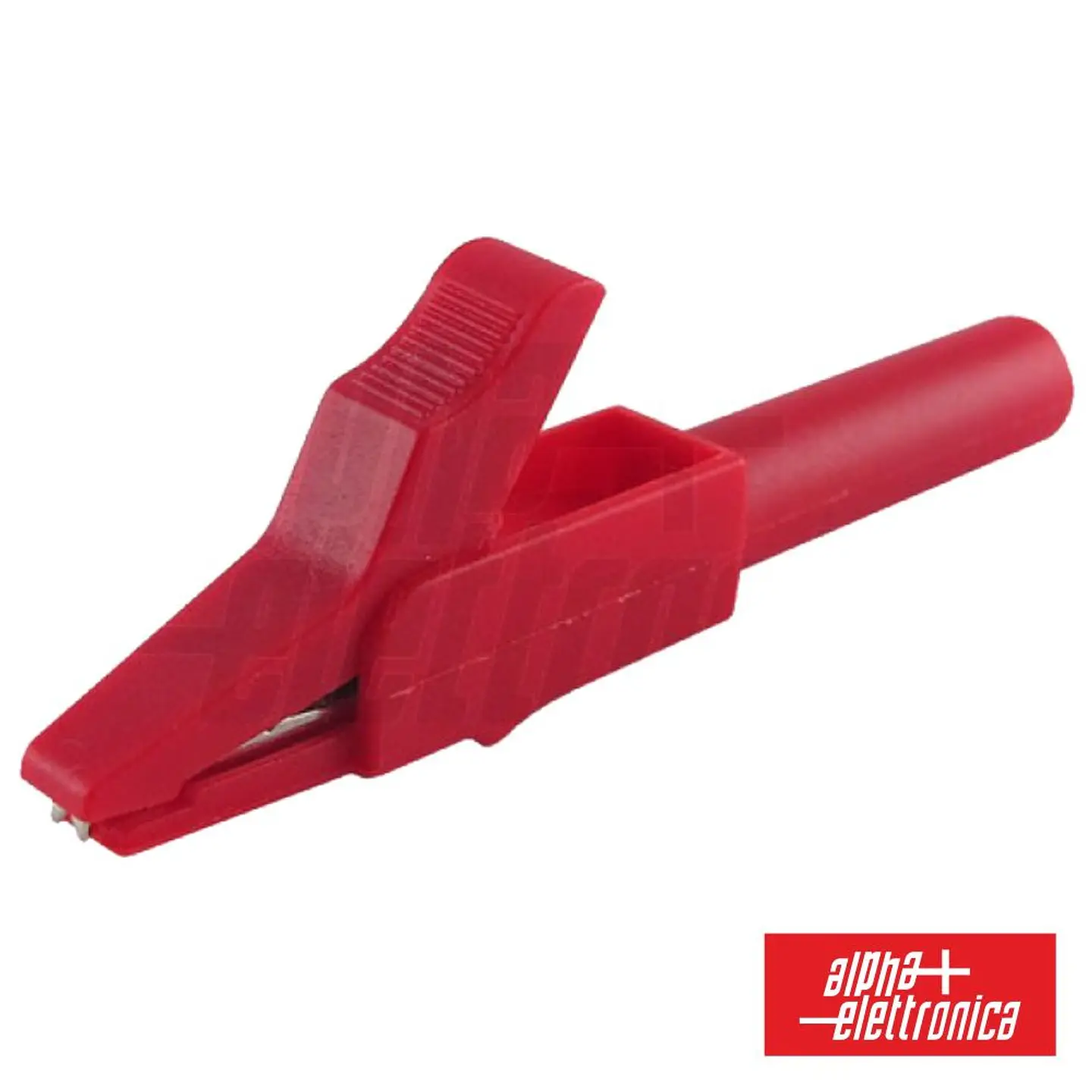 PINÇA CROCODILO 4MM ISOLADA VERMELHA 1