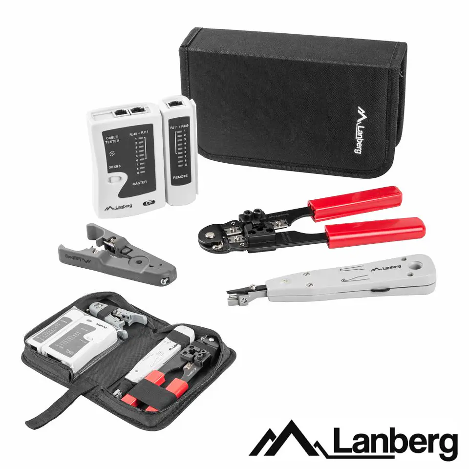 Conjunto de Ferramentas de Rede LANBERG 1