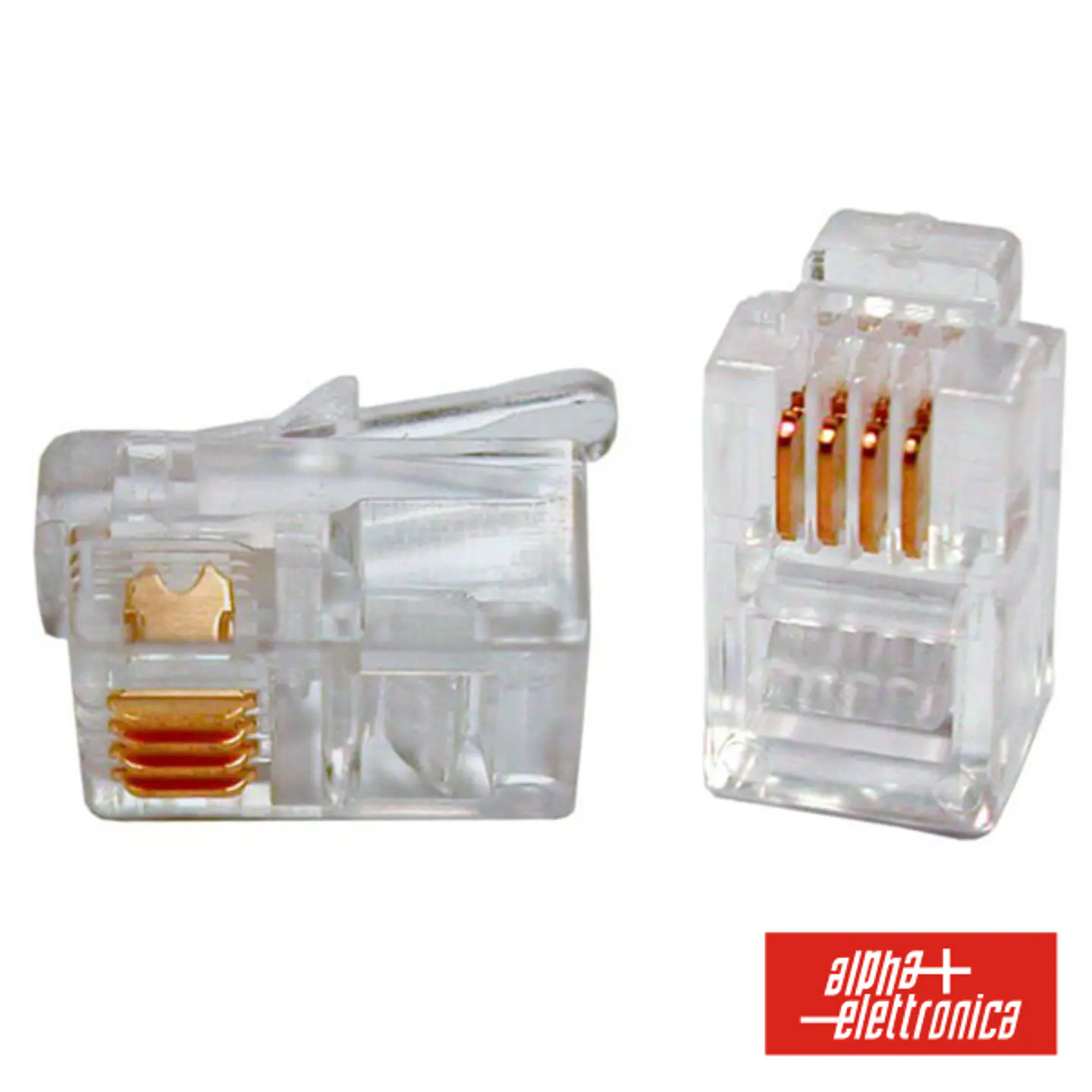 FICHA TELEFONE RJ10 MODULAR 4P4C 1