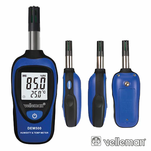 MINI MEDIDOR DE TEMPERATURA E HUMIDADE VELLEMAN