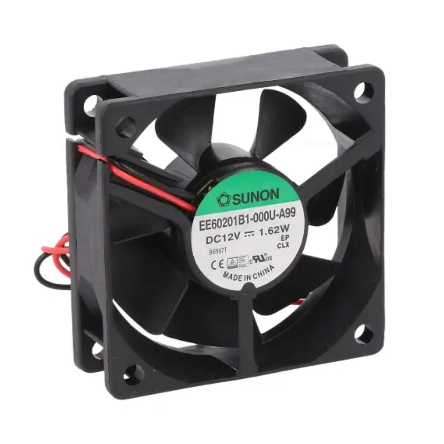 Ventoinha 12VDC 60x60x20mm 2 Fios EE60201B1-000U-A99 SUNON 1