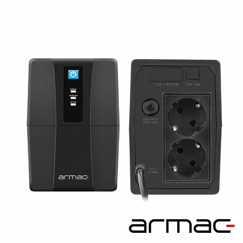 UPS Interativa LED 650VA 390W 2xSchuko ARMAC
