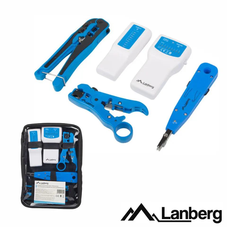 Conjunto de Ferramentas de Rede LANBERG 1