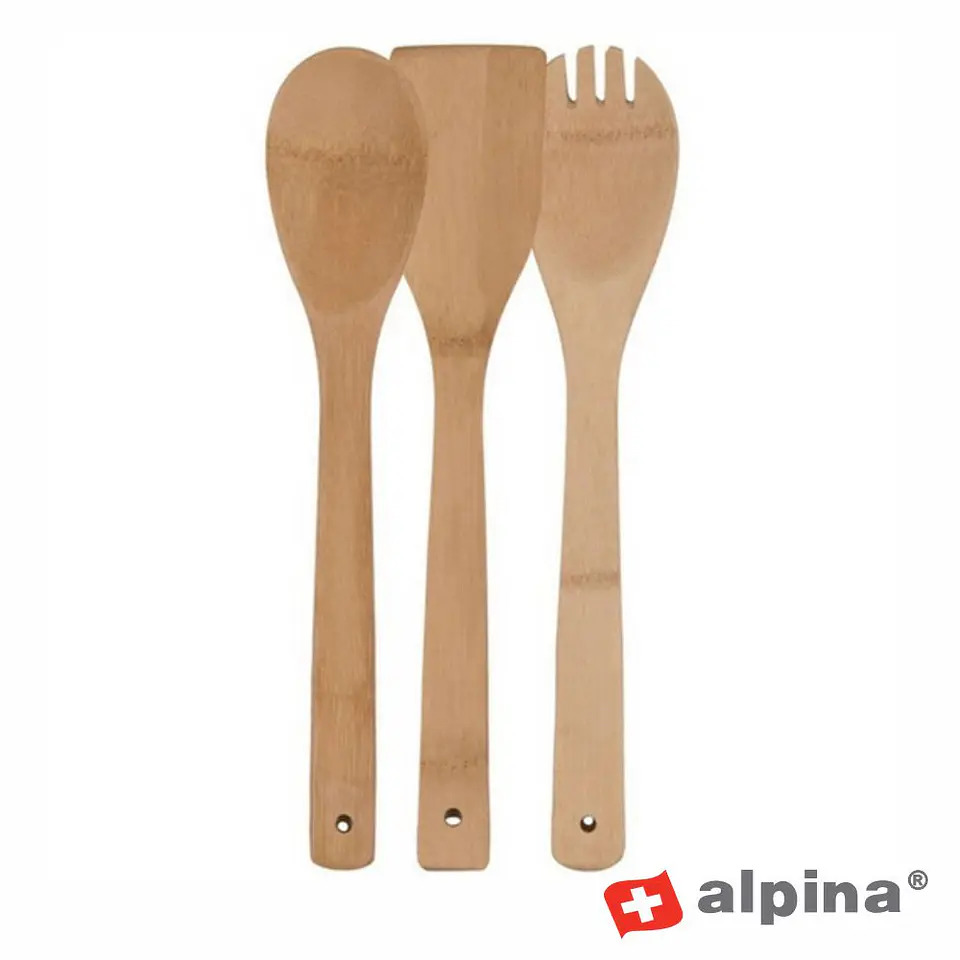 Conjunto de 3 Colheres de Bambu ALPINA 1