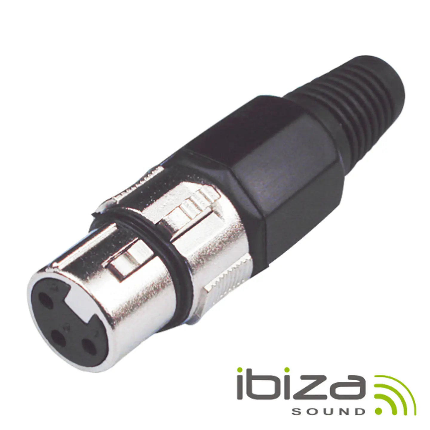 FICHA XLR 3P FÊMEA NIQUELADO IBIZA 1