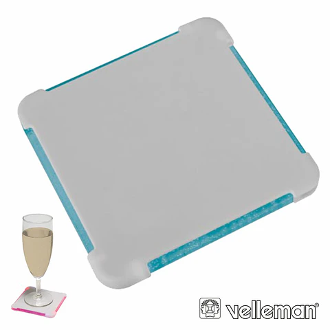 PORTA-COPOS C/ 2LEDS VERMELHOS E 2LEDS AZUIS VELLEMAN