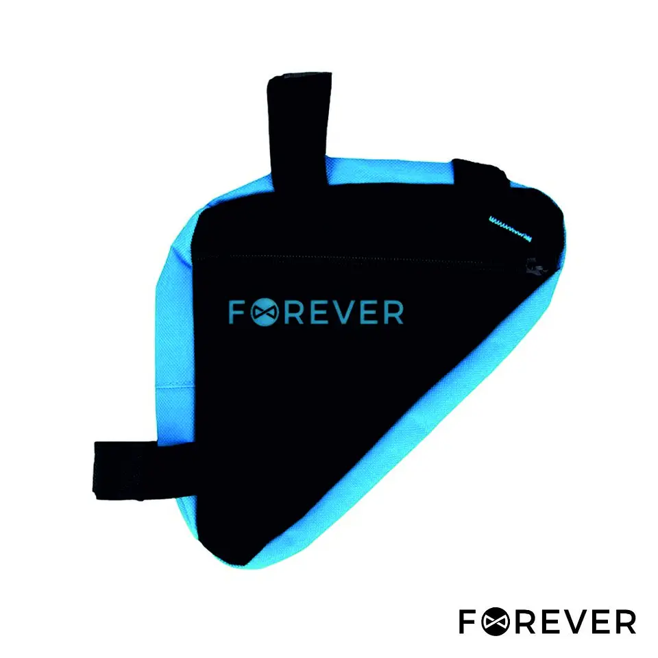 Bolsa de Bicicleta P/ Quadro Preta E Azul FOREVER 1