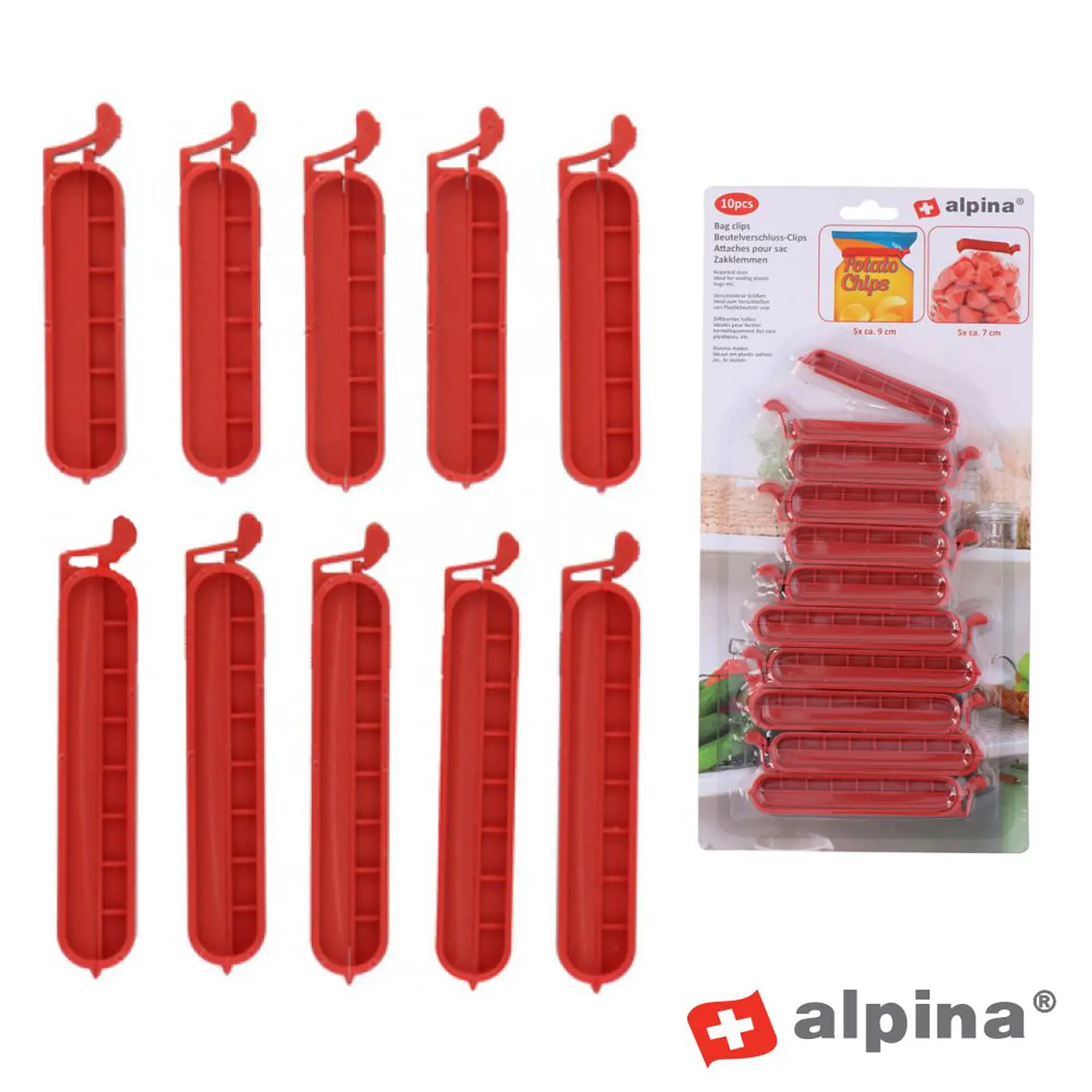 Conjunto Molas de Cozinha Vermelhas Alpina 1