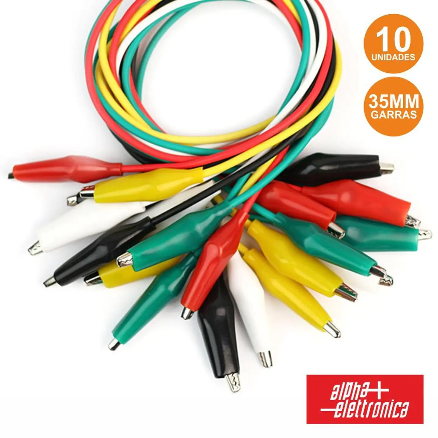 CONJUNTO 10 FIOS C/ GARRAS CROCODILO VÁRIAS CORES 1