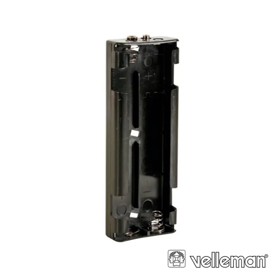 SUPORTE P/ 6 PILHAS C C/ TERMINAIS CLIP VELLEMAN 1