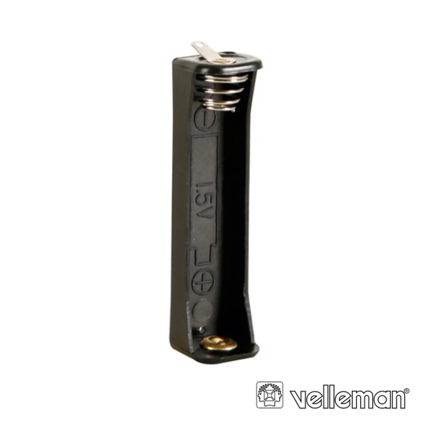 SUPORTE P/ 1 PILHA AAA C/ TERMINAIS P/ SOLDAR VELLEMAN 1