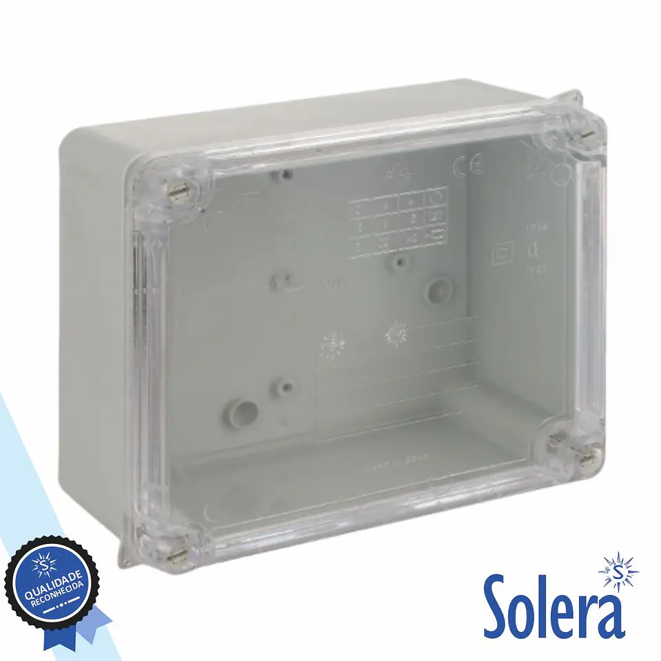 Caixa De Passagem Estanque 160x135x70mm IP65 IK08 SOLERA 1