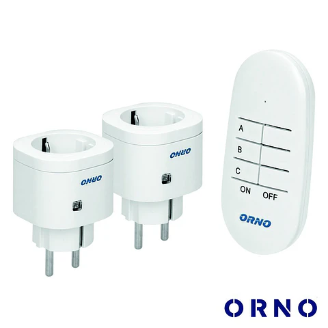 Conjunto 2 Tomadas Elétricas C/ Comando S/ Fios ORNO