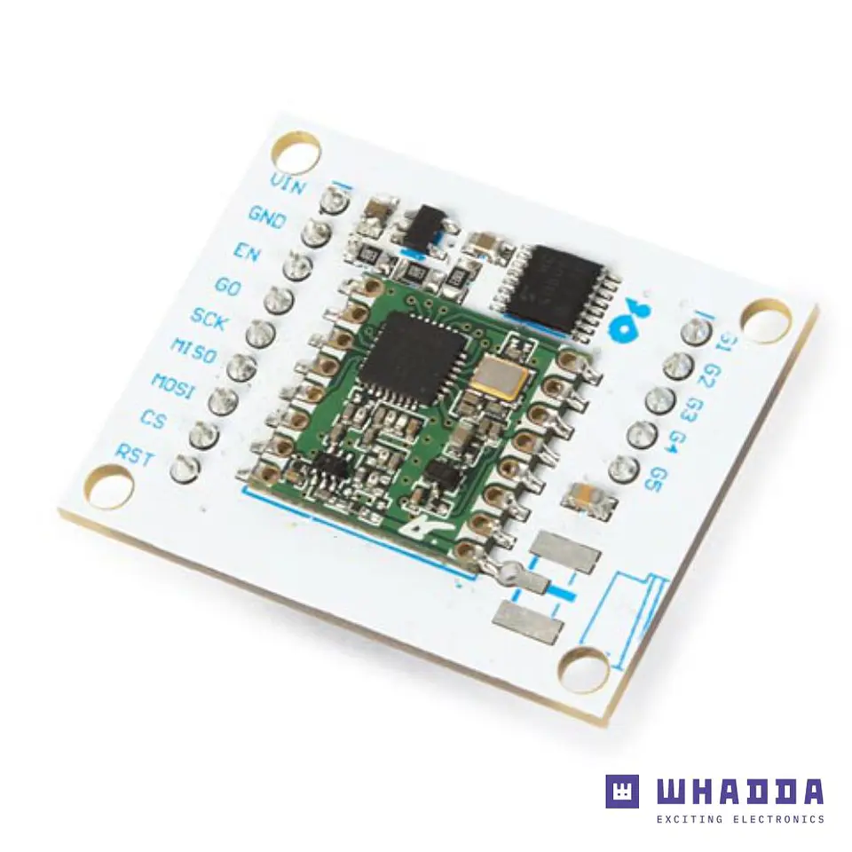 Placa do Transceptor RFM69HCW WHADDA 1
