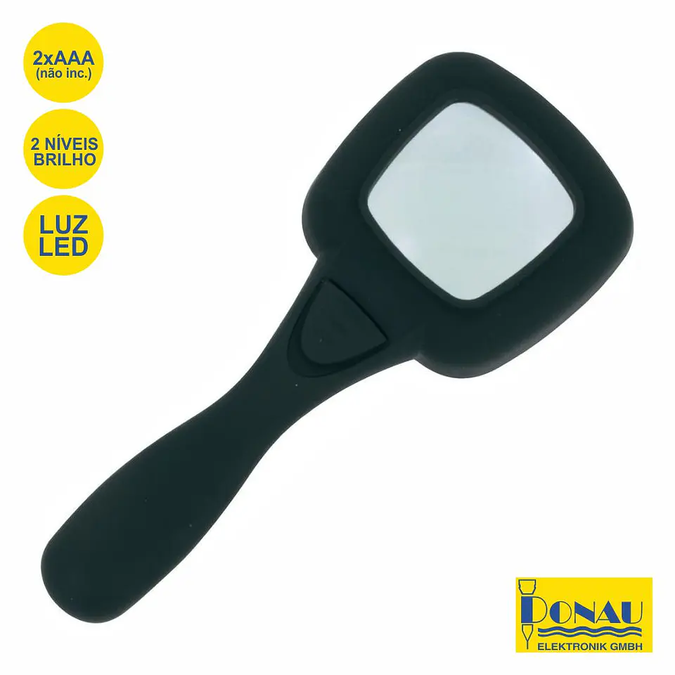 LUPA C/ ILUMINAÇÃO LED 4X 48X48MM DONAU 1