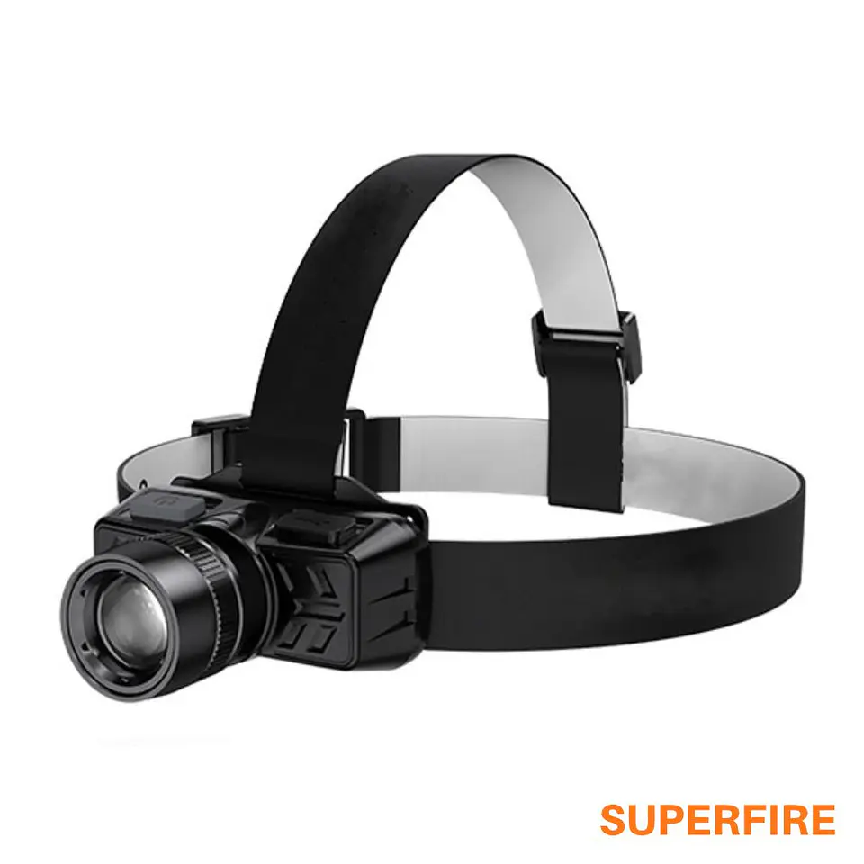 Lanterna de Cabeça 3W 150lm IP32 Zoom SUPERFIRE 1