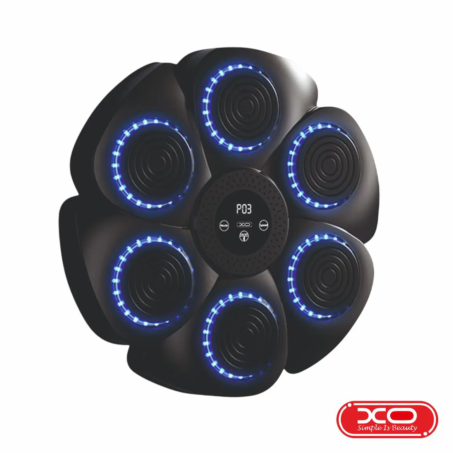 Alvo Musical LED RGB P/ Praticar Boxe C/ Pontuação XO 1