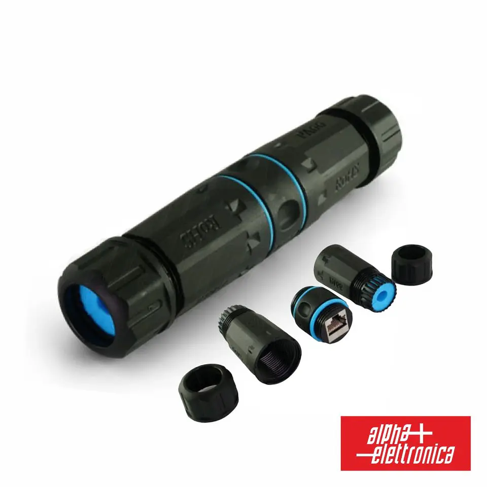 Ligador RJ45 CAT5E Fêmea IP67 ALPHA 1