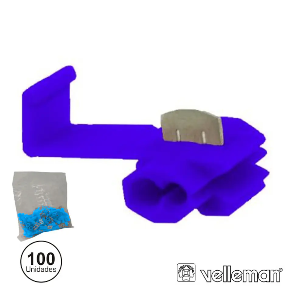 CONJUNTO DE 100 QUICK SPLICE AZUIS 1