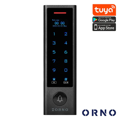 Leitor de Controlo de Acessos RFID C/ Código PIN WiFi ORNO