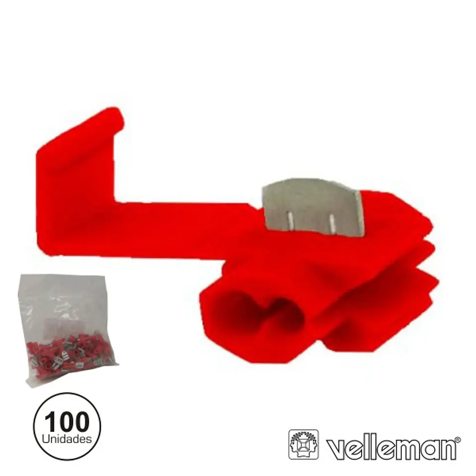 CONJUNTO DE 100 QUICK SPLICE VERMELHOS 1