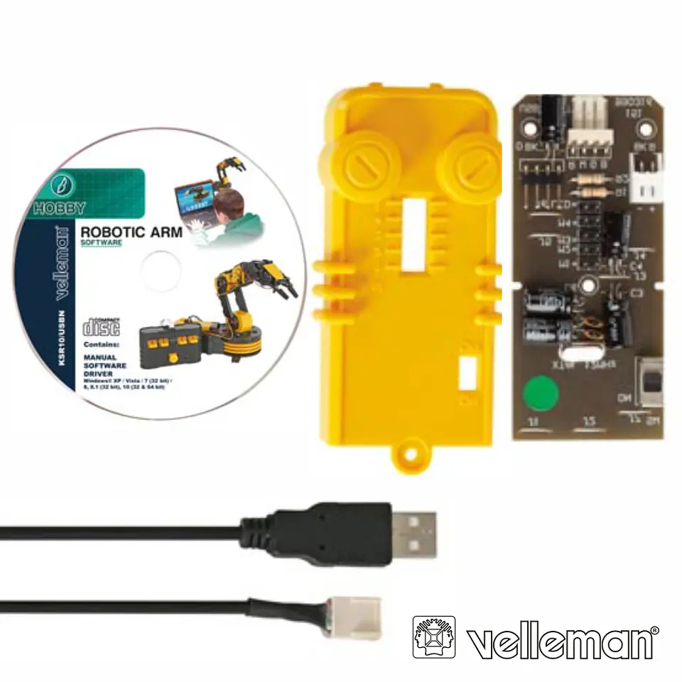 INTERFACE USB P/ KIT BRAÇO ROBÓTICO KSR10 VELLEMAN 1