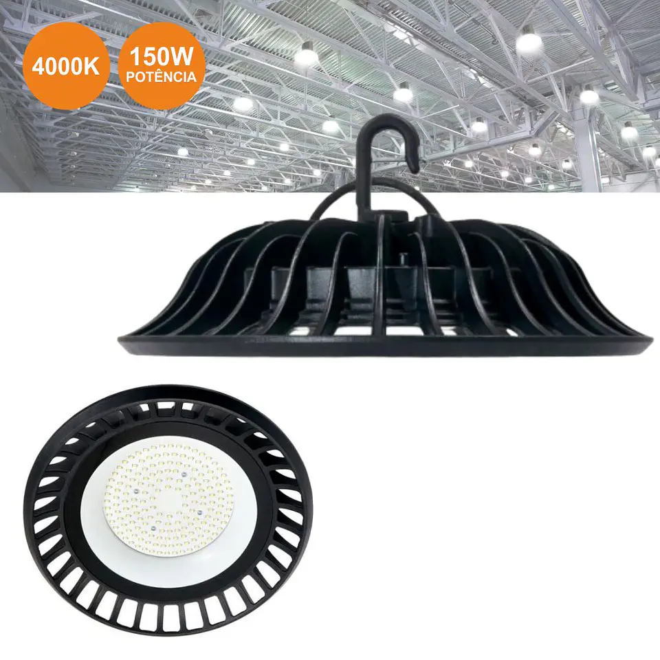 Campânula LED 150W 4000K IP65 13500LM 1