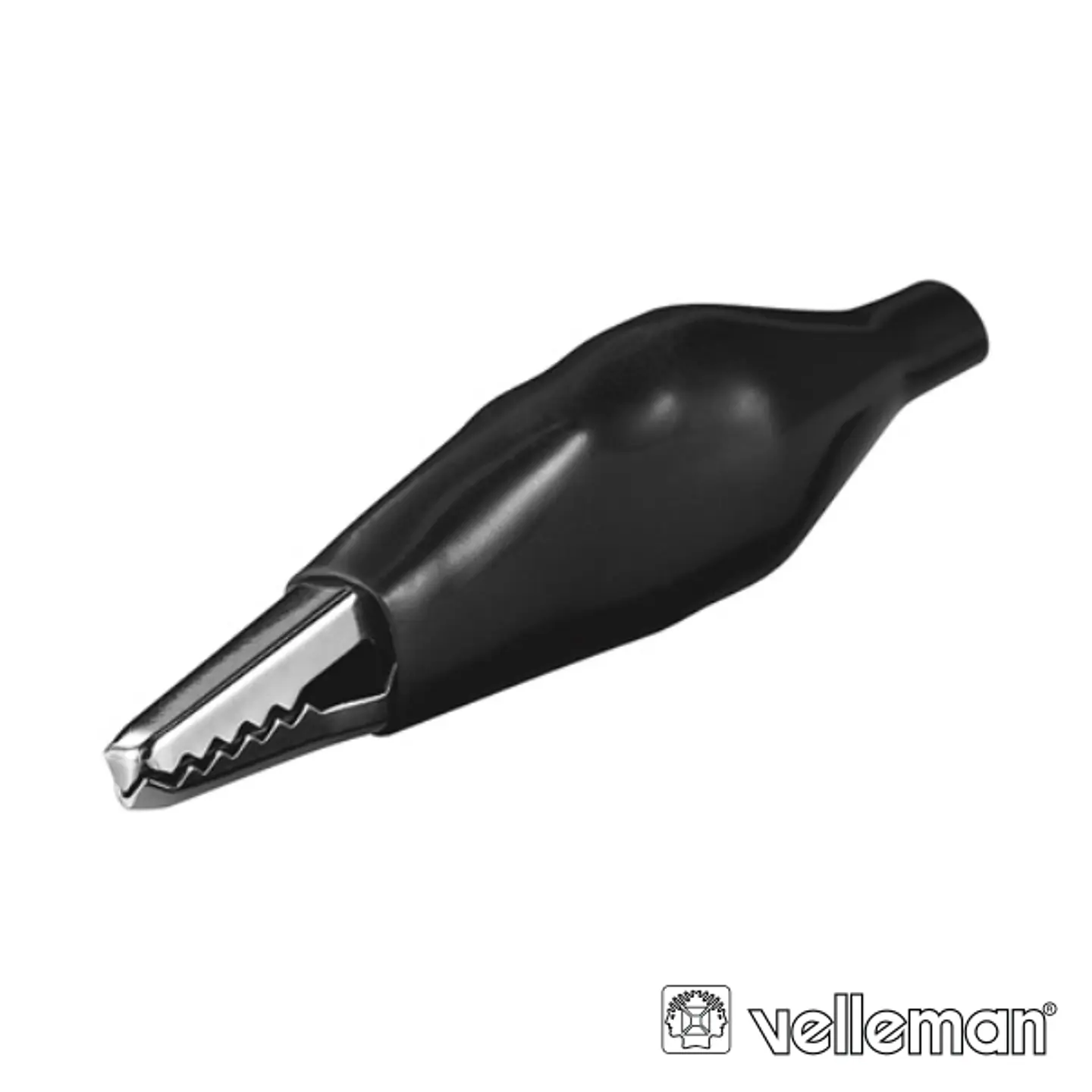 PINÇA CROCODILO 27MM ISOLADA PRETA 1