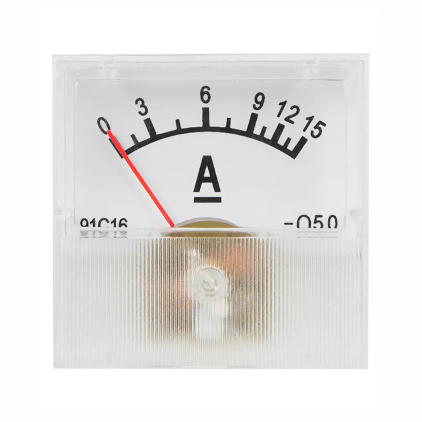 Amperímetro Analógico de Painel 15A DC 1