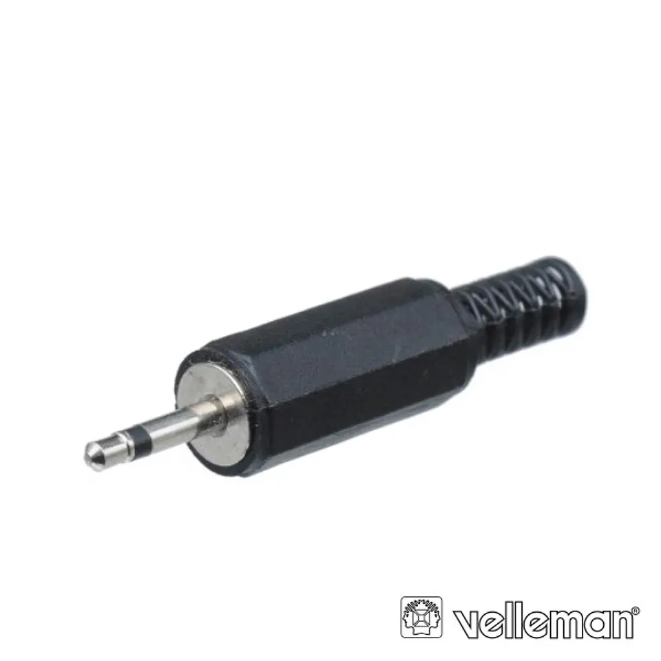 FICHA JACK 2.5MM MACHO MN PVC C/ GUARDA CABO 1
