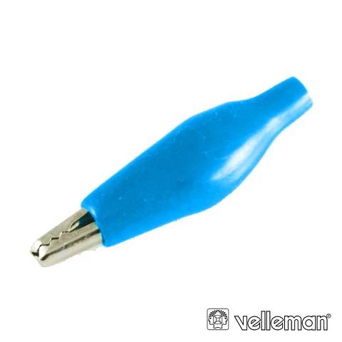 PINÇA CROCODILO 27MM ISOLADA AZUL