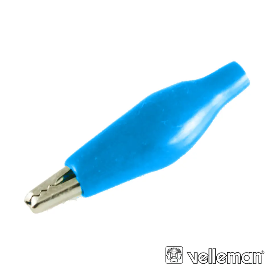 PINÇA CROCODILO 27MM ISOLADA AZUL 1