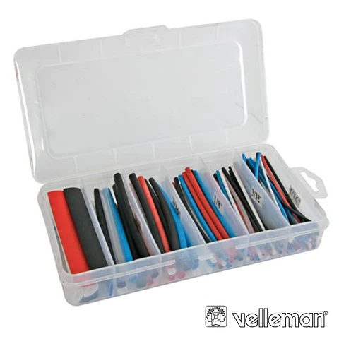 KIT MANGA TERMORETRÁCTIL MULTICOR 10CM 170PCS