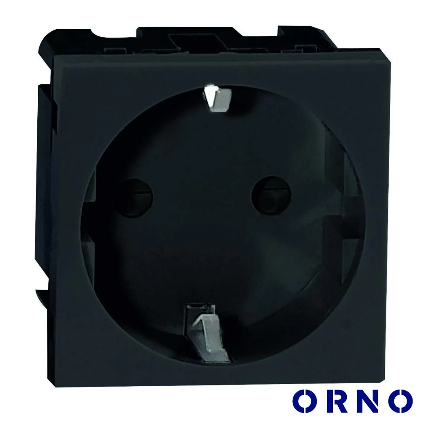 Módulo Schuko 45x45mm P/ Encastrar OR-GM-9010/B ORNO 1