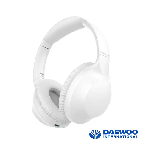 Auscultadores Bluetooth 5.3 S/ Fios Branco DAEWOO
