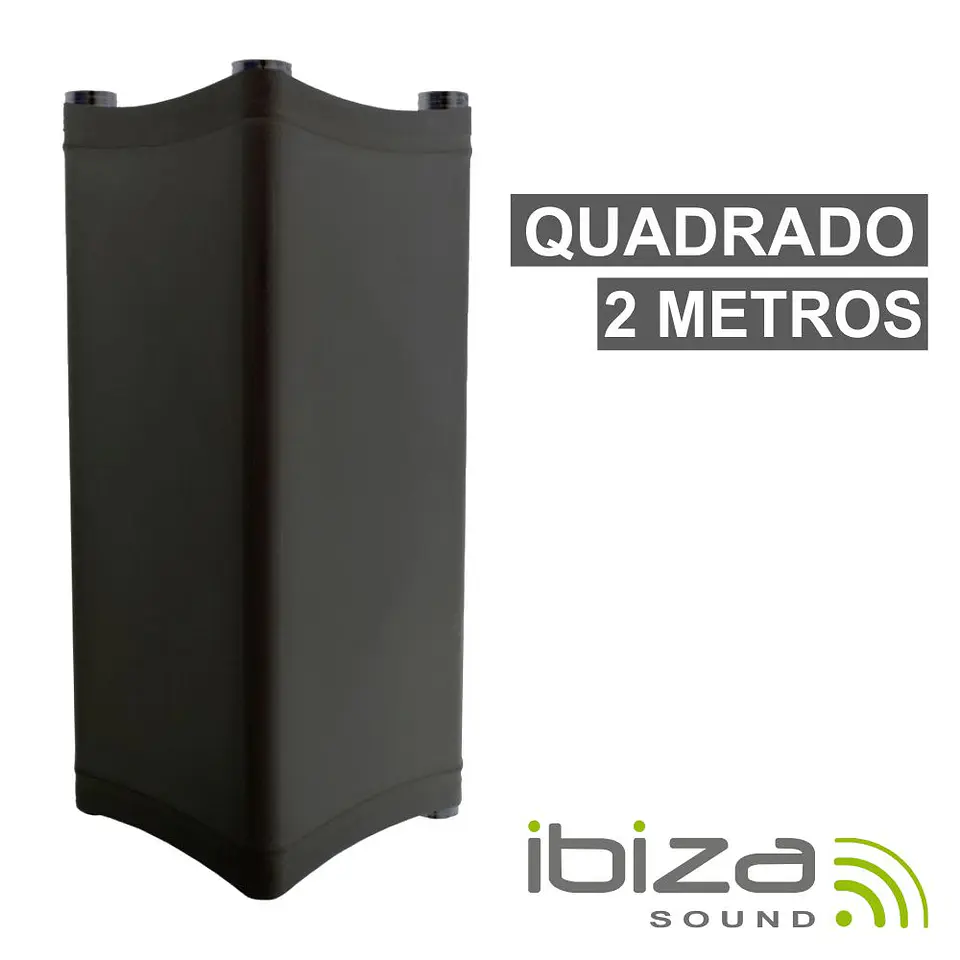 Licra P/ Estruturas Quadradas C/ 2m 190g/M² Preto IBIZA 1