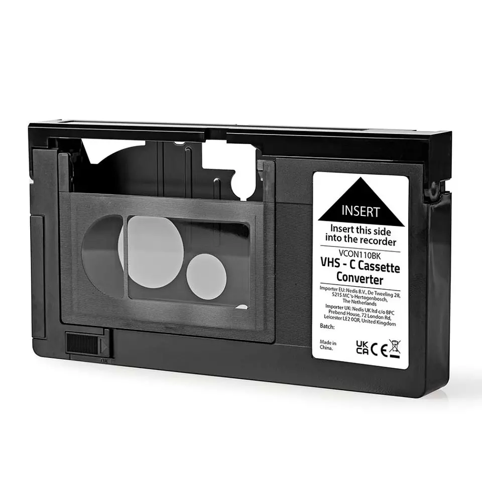 Conversor de Cassetes VHS-C - VHS Preto 1