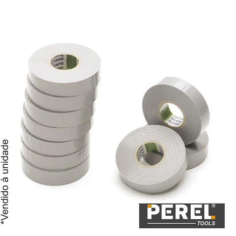 Fita Isoladora Cinza - 19 mm X 20M PEREL