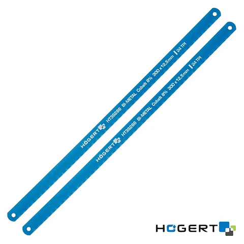 Conjunto de 2 Lâminas P/ Serra de Metal 300mm 24TPI HOGERT