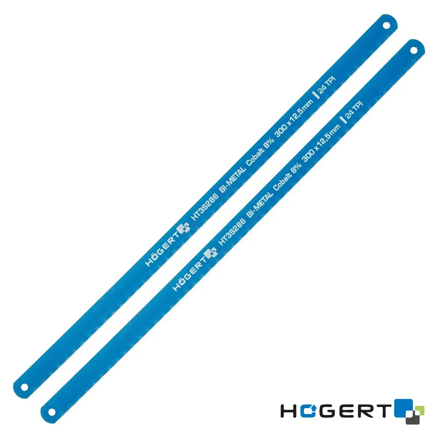 Conjunto de 2 Lâminas P/ Serra de Metal 300mm 24TPI HOGERT 1