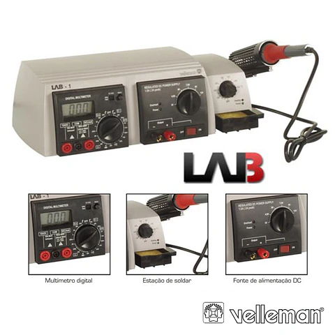 UNIDADE LABORATÓRIO 3 EM 1 VELLEMAN