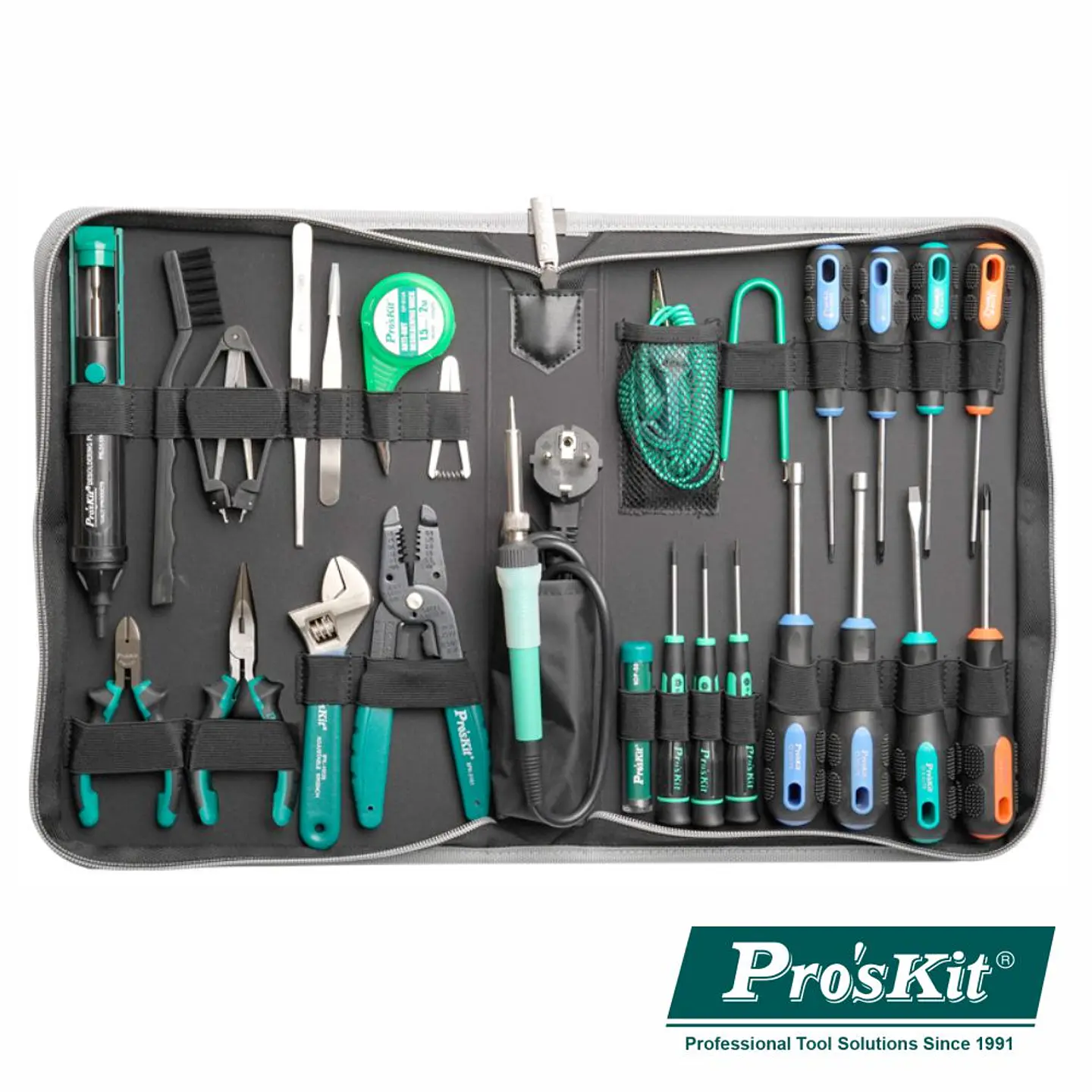 MALA FERRAMENTAS PROFISSIONAL P/ PC 28 PEÇAS PROSKIT 1