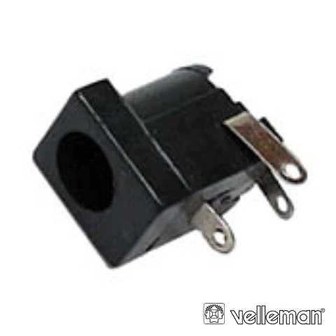 FICHA ALIMENTAÇÃO DC MACHO Ø2.1x5.5MM PAINEL VELLEMAN