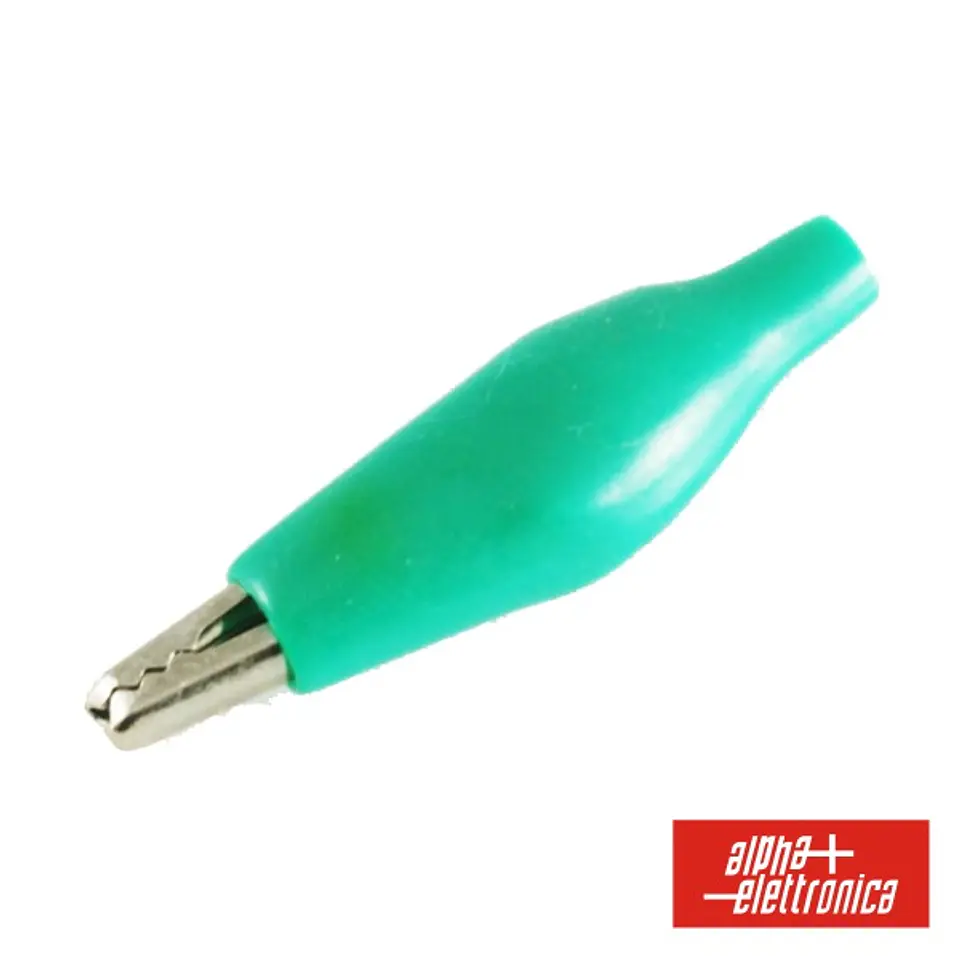 PINÇA CROCODILO 36.5MM ISOLADA VERDE 1