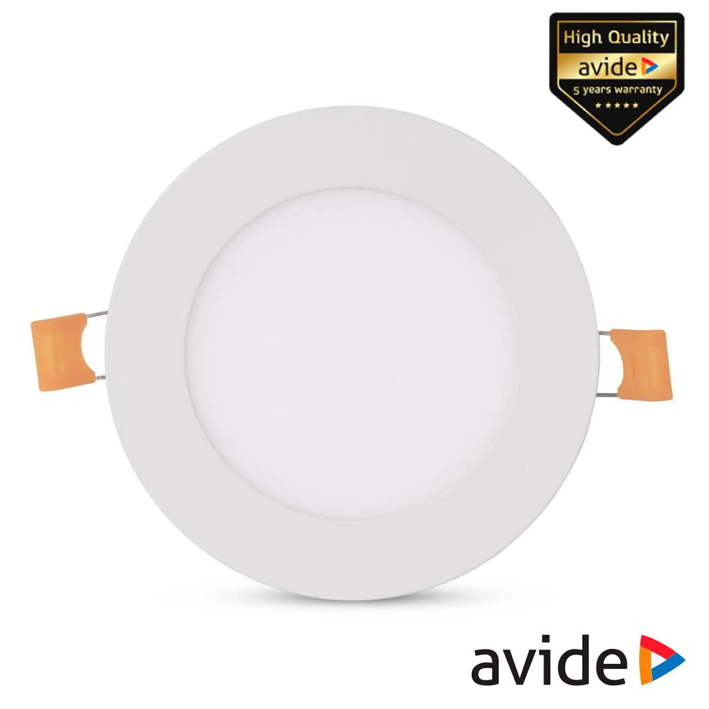 Painel LEDS Redondo 6W CCT 118mm 420lm IP44 AVIDE 1