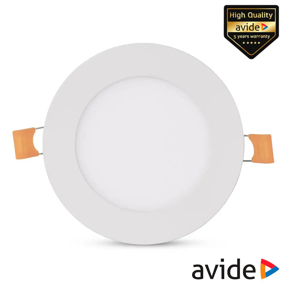 Painel LEDS Redondo 6W CCT 118mm 420lm IP44 AVIDE 1