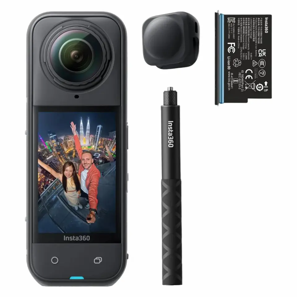 Câmara De Ação 360º 8K WiFi Starter Bundle INSTA360 1
