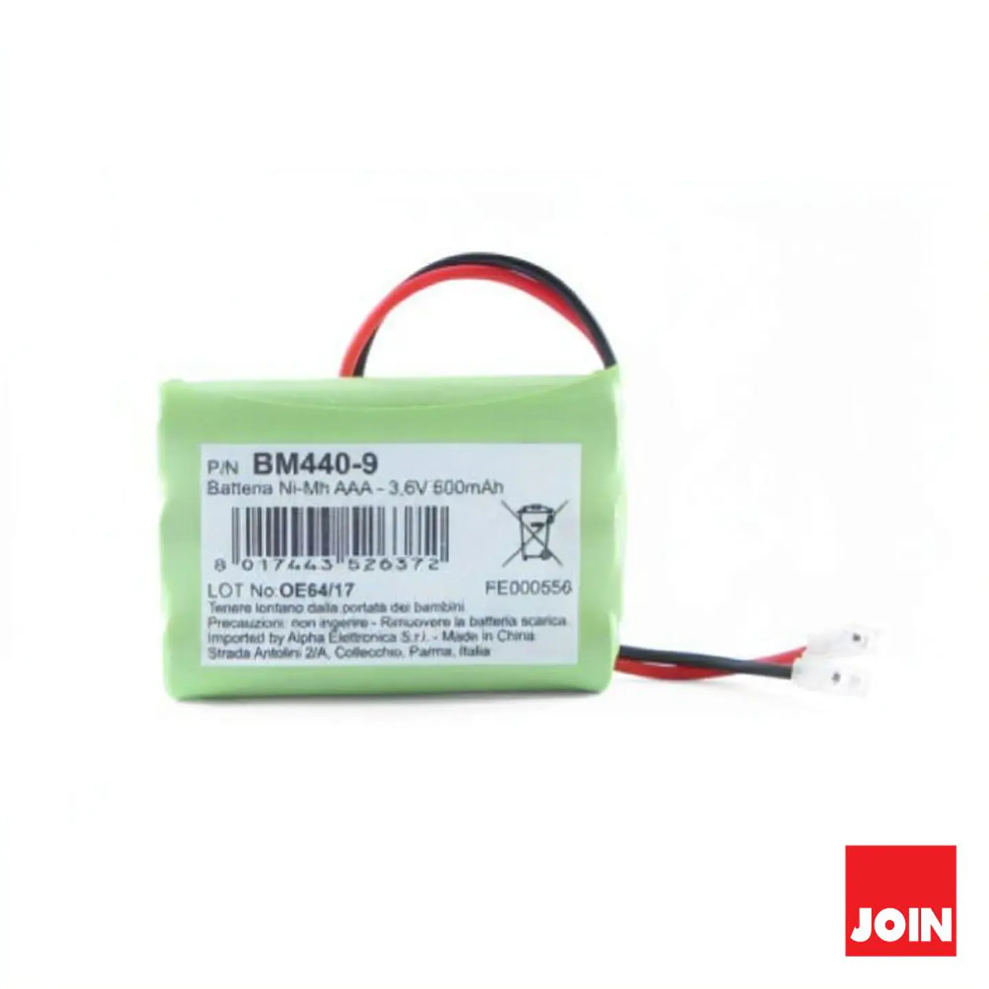 BATERIA NI-MH AAA 3.6V 600MA JOIN 1