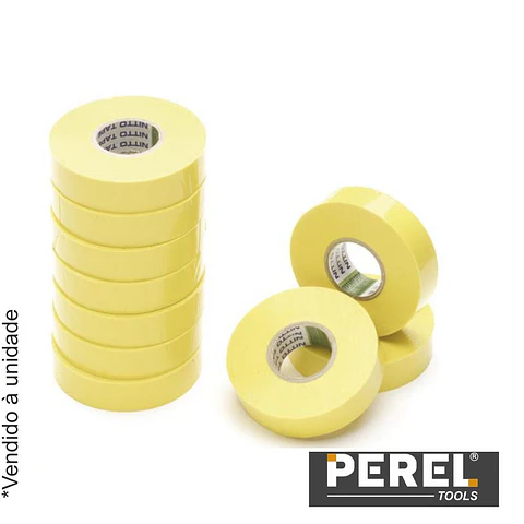 Fita Isoladora Amarela - 19 mm X 20M PEREL